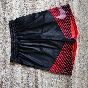 Nike Elite Dri-Fit Black Red Basketball Shorts - Size Men's Medium